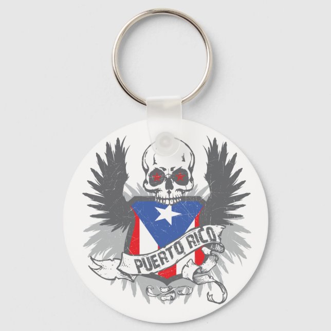 Puerto Rico Star Keychain (Front)
