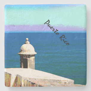Puerto Rico Stone Coaster