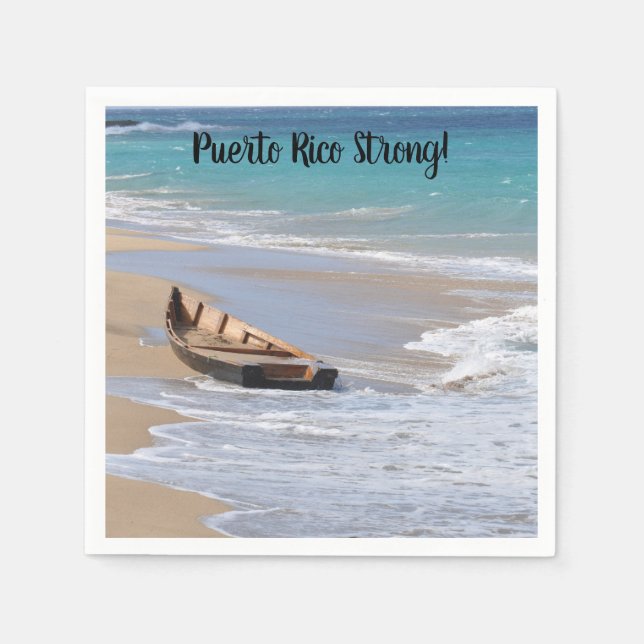 "Puerto RIco Strong" cocktail napkins (Front)