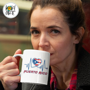Puerto Rico Strong Heartbeat Coffee Mug