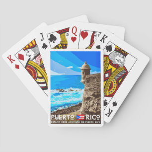 Puerto Rico Travel  Postcard Playing Cards