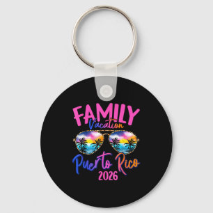 Puerto Rico Vacation 2026 Souvenir Matching Family Keychain