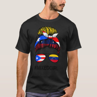 Puerto Rico Venezuela Flag Puerto Rican Venezuelan T-Shirt