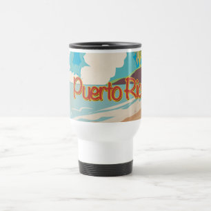 Puerto Rico Vintage Travel Poster Mug