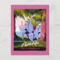 Puerto Rico Vintage Travel Poster