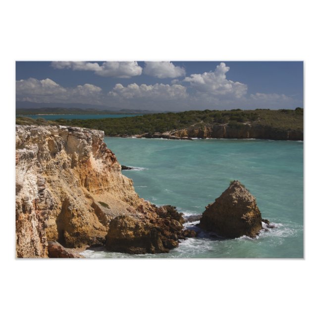 Puerto Rico, West Coast, Cabo Rojo, coastline 3 Photo Print (Front)
