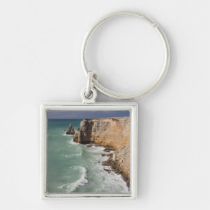 Puerto Rico, West Coast, Cabo Rojo, coastline Keychain