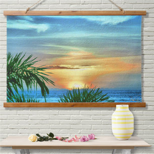 Puerto Sunset 1557 Hanging Tapestry