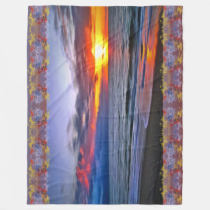Puerto Sunset 1739  Fleece Blanket
