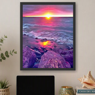 Puerto Vallarta Malecon Sunset 0911 Art Print