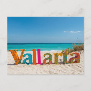 Puerto vallarta mexico postcard