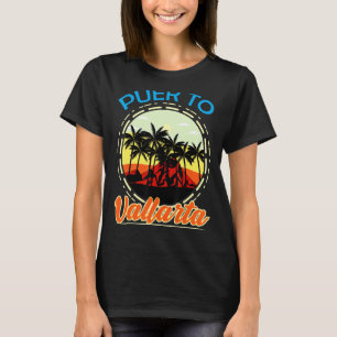 Puerto Vallarta Mexico Retro Mexican Resort Vacati T-Shirt