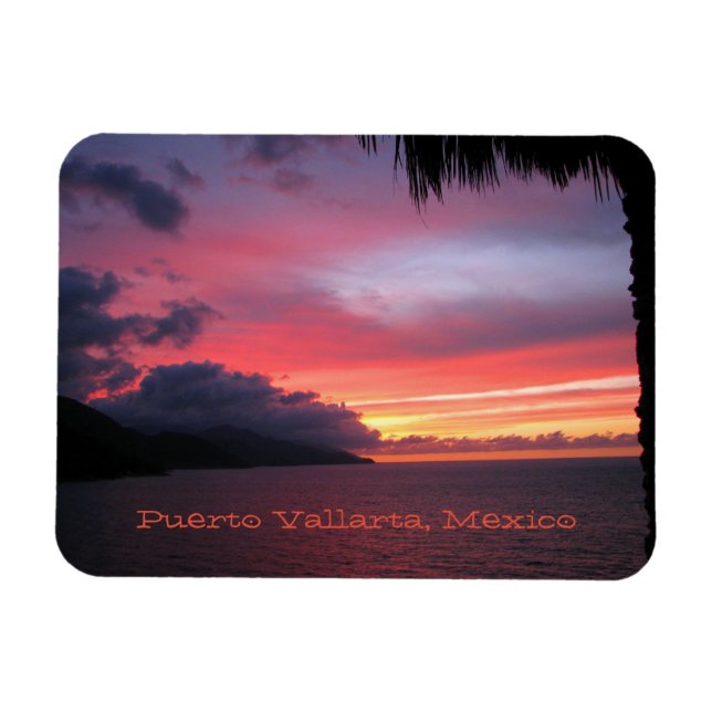 Puerto Vallarta, Mexico sunset magnet (Horizontal)