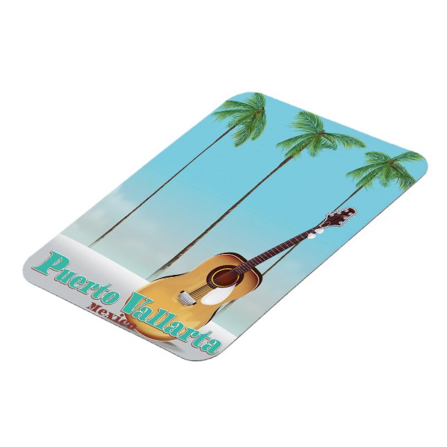 Puerto Vallarta Mexico travel poster Magnet (Left Side)