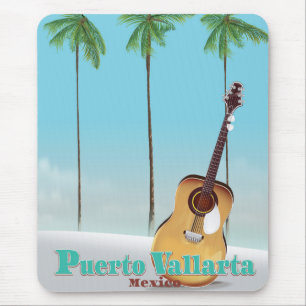 Puerto Vallarta Mexico travel poster Mouse Pad