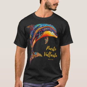 Puerto Vallarta Mexico Travel Vintage Tribal Dolph T-Shirt