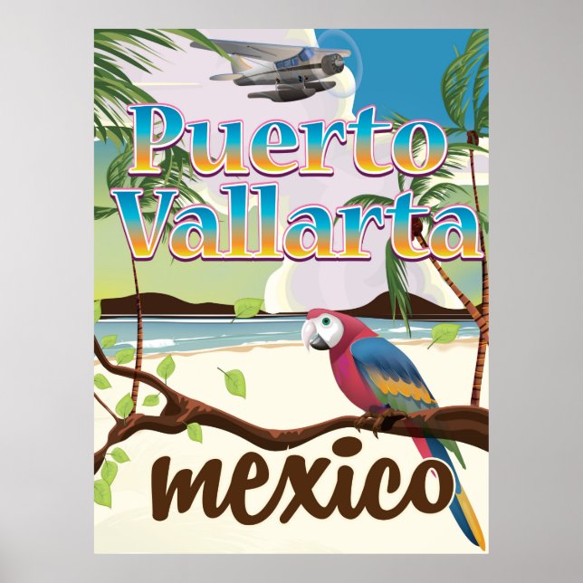 Puerto Vallarta Mexique poster de voyage (Devant)
