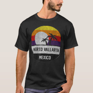 Puerto Vallarta Retro Sunset Vintage design  T-Shirt