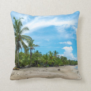 Puerto Viejo Beach Throw Pillow