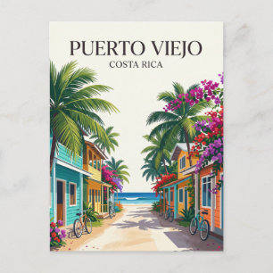 Puerto Viejo de Talamanca Costa Rica Postcard