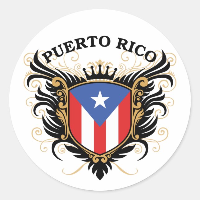 Puertorico Classic Round Sticker (Front)