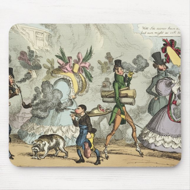 Puff, Puff, It is an Age of Puffing, Puff, Puff, P Mouse Pad (Front)