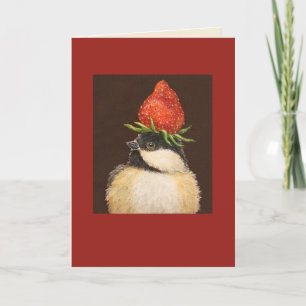 Puff the chickadee card