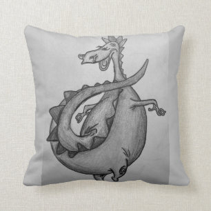 Puff the Magic Dragon Throw Pillow