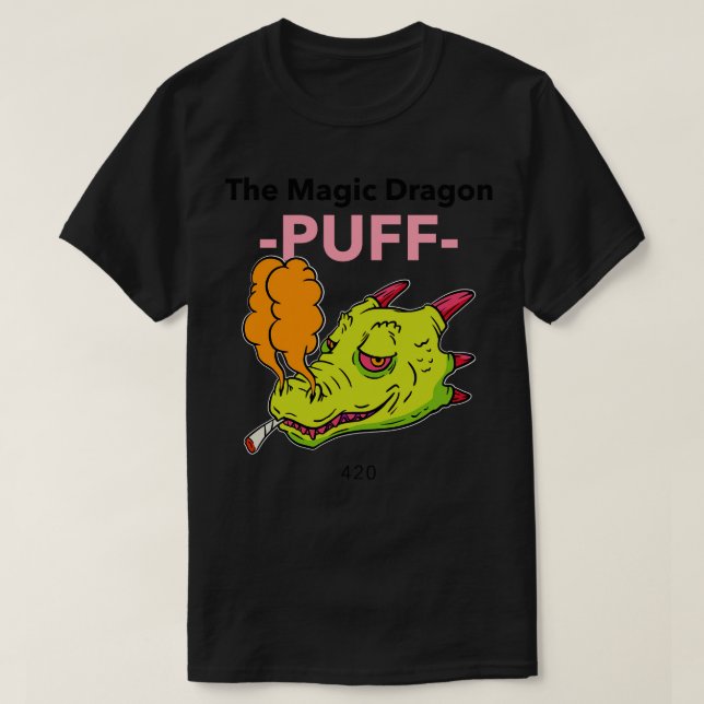 Puff The Magic Dragon  V2 T-Shirt (Design Front)