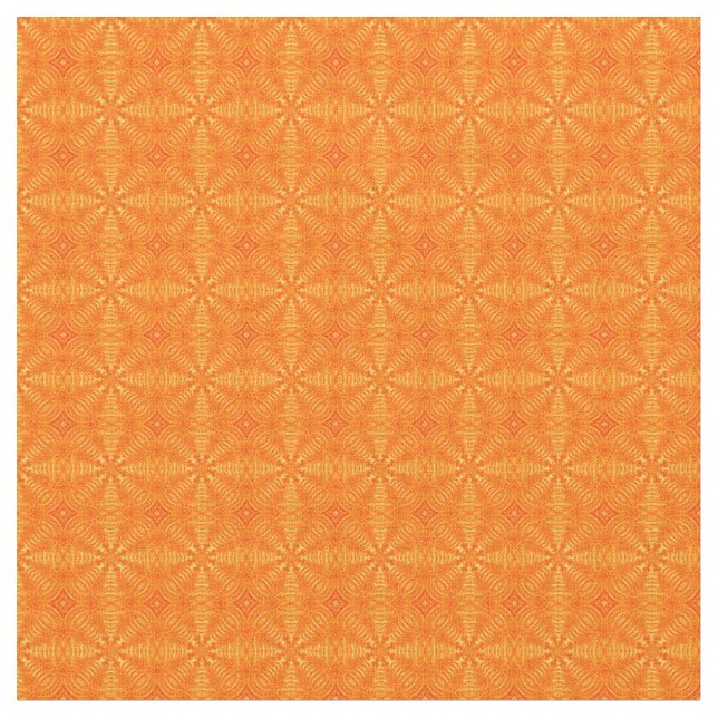 Puffed Pillows-Orange-Zazzle Fabric (Close Up)