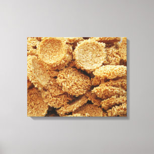 Puffed Rice Cakes ~ Asian Sweets Desserts Food Canvas Print