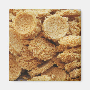 Puffed Rice Cakes ~ Asian Sweets Desserts Food Magnet