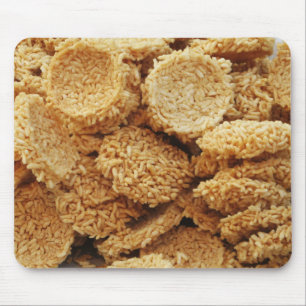 Puffed Rice Cakes ~ Asian Sweets Desserts Food Mouse Pad
