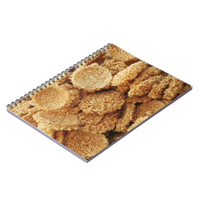Puffed Rice Cakes ~ Asian Sweets Desserts Food Notebook (Left Side)