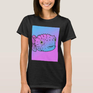 Puffer Fish Aesthetic Pastel Goth Blowfish T-Shirt