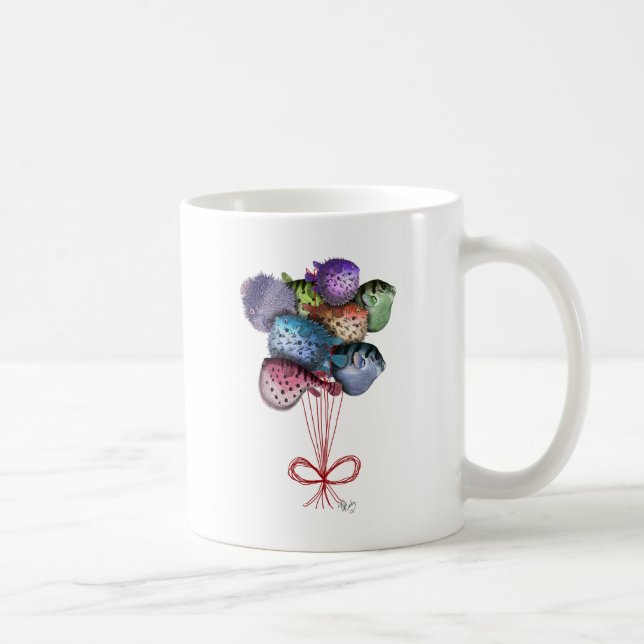 Puffer Fish Balloons Coffee Mug (Right)