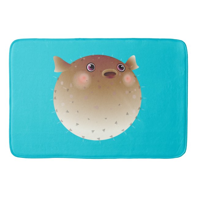 Puffer fish bath mat (Front)