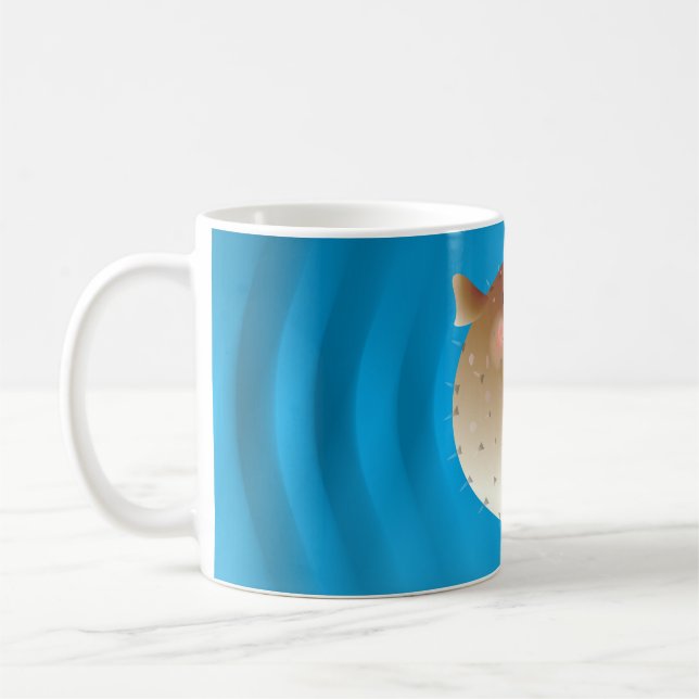 Puffer fish coffee mug (Left)