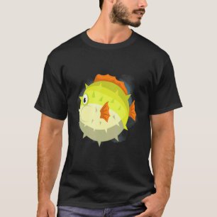 Puffer Fish Deep Ocean Creatures and Rift Life T-Shirt
