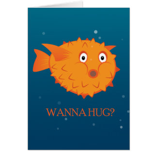 Puffer fish wants to hug