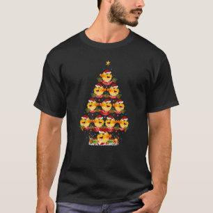 Puffer Fish Xmas Holiday Puffer Fish Christmas Tr T-Shirt