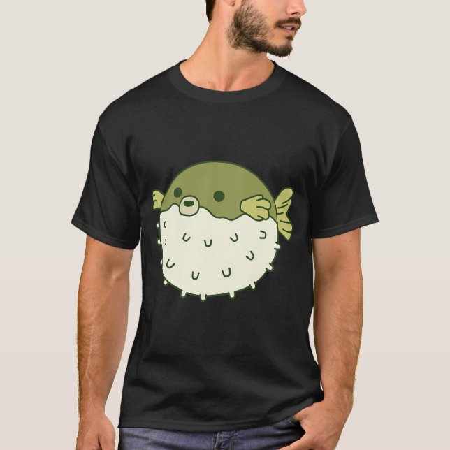 Pufferfish Cartoon T-Shirt (Front)