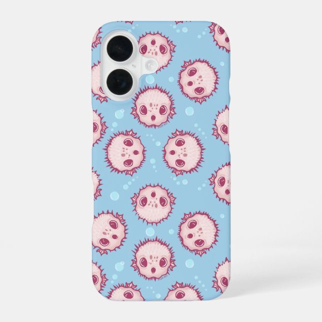 Pufferfish iPhone 16 Case (Back)