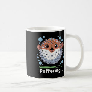 Puffering Fishing Fish Cute Pufferfish Coffee Mug