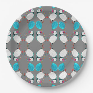 Puffin and Balloon Paper Plate