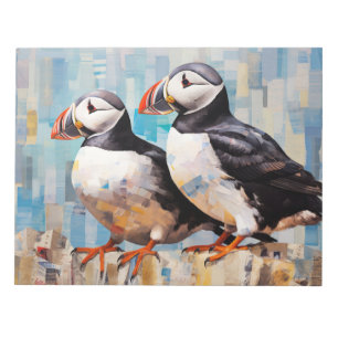 Puffin Animal Bird Art Decor Paint Notepad