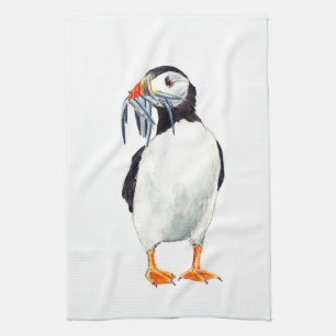 Puffin apron kitchen towel