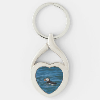 Puffin at sea faux canvas print acrylic print keychain