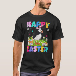 Puffin Bird Happy Easter Bunny Puffin Easter Sund T-Shirt