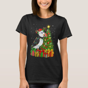 Puffin Bird Xmas Holiday Santa Puffin Christmas T-Shirt